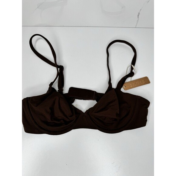 SKIMS Underwire Bra Brown Coco Size 32A NWT - Picture 2 of 5